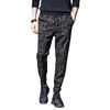 Street Elastic Jeans Men Denim Cargo Pants Wash Solid Color Multi Pockets Casual Mid Waist Trousers Slim Fit Daily Wear Joggers