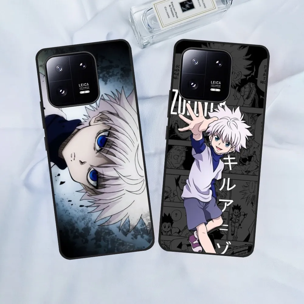 Anime Hunters-X-Hunters K-Killuas Custodia Per Telefono Per Xiaomi 13 12 11 Redmi Note12 Poco F5 F4 Series Soft Black Phone Cover