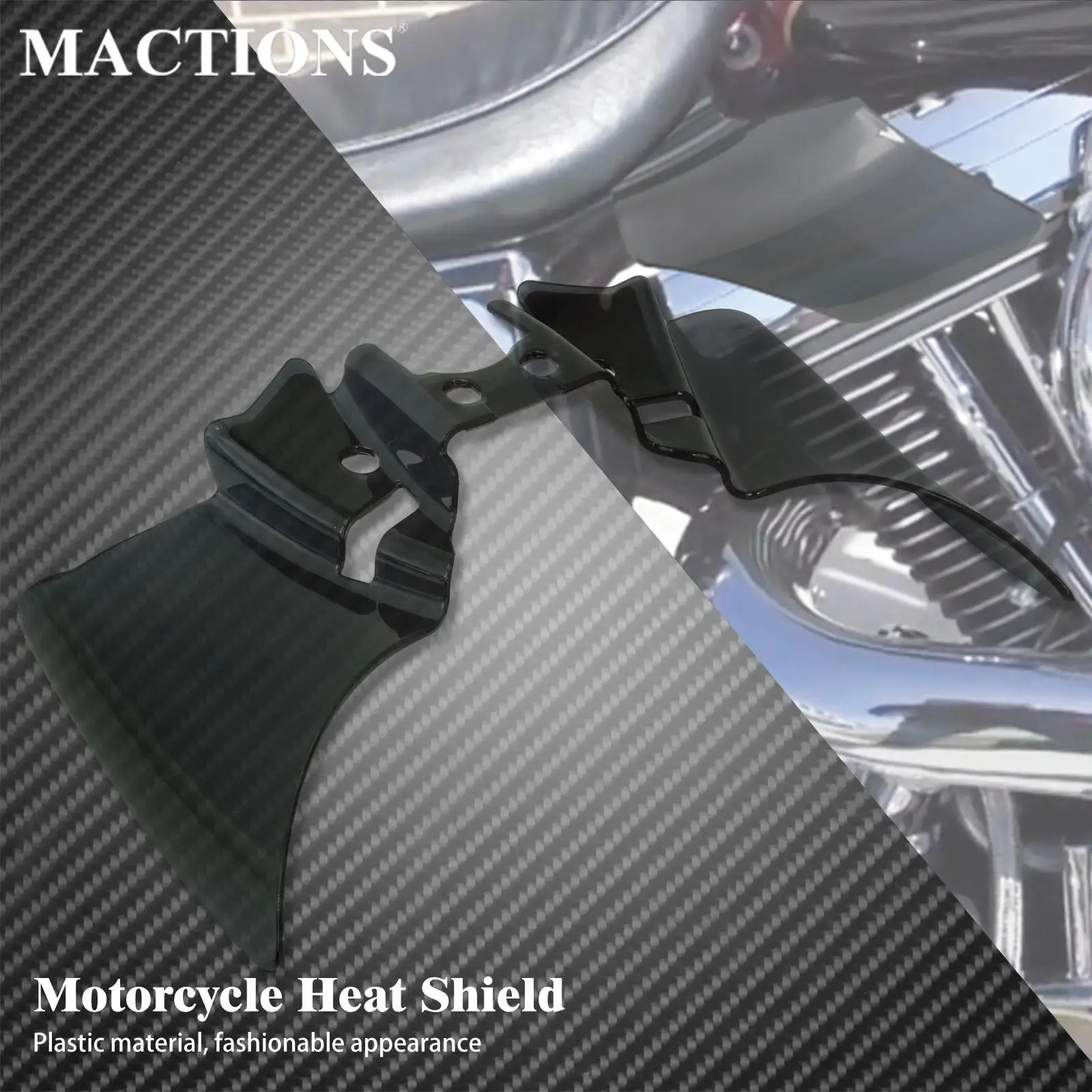 

Motorcycle Black Saddle Shield Heat Deflector For Harley Dyna FXD FXDWG Street Fat Bob Wide Glide Low Rider FXDF FXDL 1999-2017