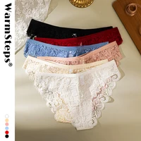 WarmSteps Women's Lace Panties Transparent Underwear Seamless Panties for Woman Low Rise Briefs Hot Ladies Undepants Lingerie