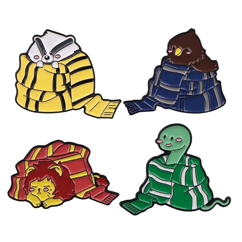 

Мультяшные Волшебные животные, заколки на лацкан для рюкзака, эмалированная заколка, мужские и женские броши на одежду, милые металлические значки, ювелирные аксессуары