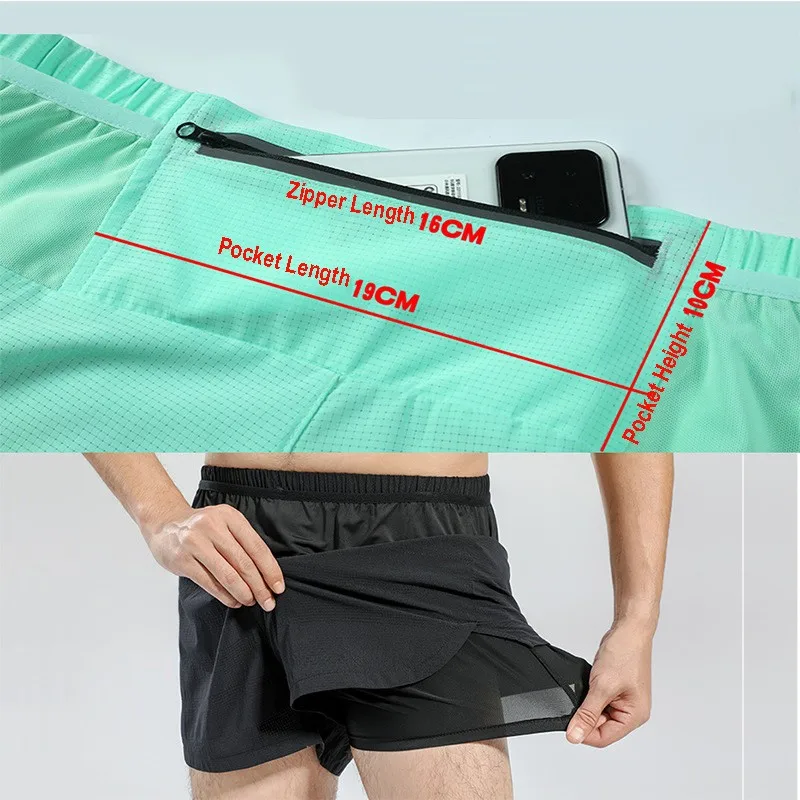 Men Outdoor Running Pocket Shorts Board GYM Exercise Fitness Legging Workout Basketball Hiking Trainning Sport Soccer Clothing 4
