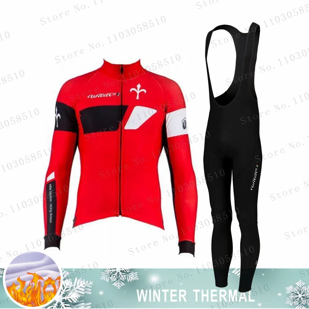 Winter Thermal Fleece Cycling Jersey Mtb Male Clothing Sports Set Road Bike Men's Team Sportswear Bycicle Suit