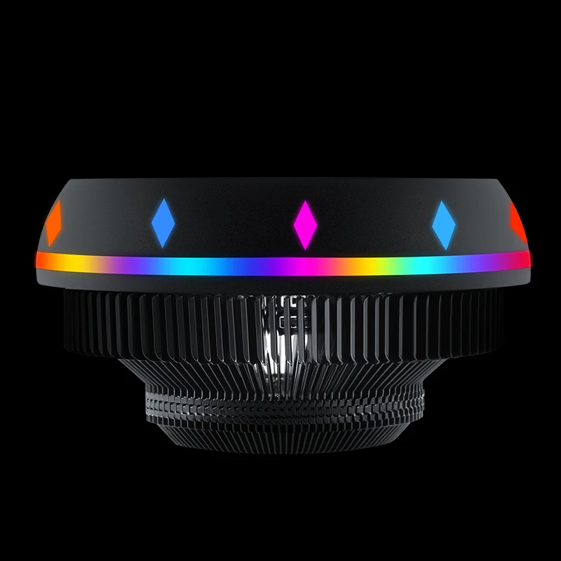 범용 CPU 선풍기 UFO 타입 라디에이터, 데스크탑 컴퓨터 라디에이터, 5 색 LED 발광 음소거 쿨러, 방열판 선풍기 부품