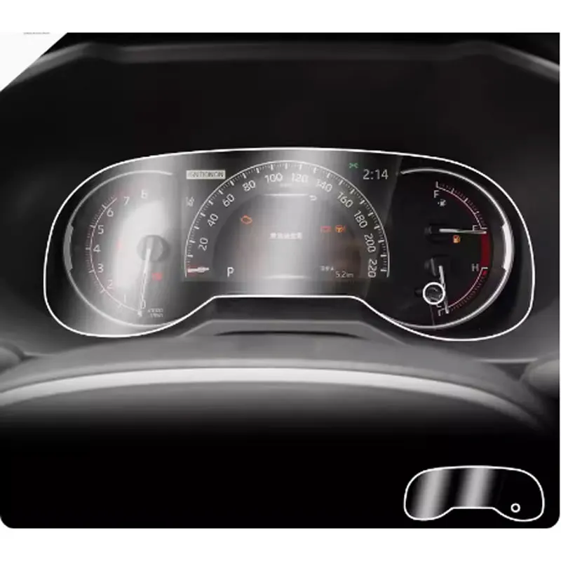 Tpu Film Screen Protector Car Instrument Panel Protector Cruscotto Center Control Touchscreen Per Toyota Rav4 Rav-4 2020 -- 2023
