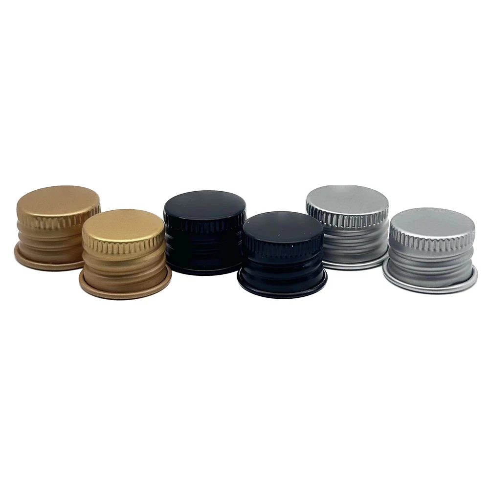 100PCS 18/410 20/410 Aluminium Lid/Aluminum Ropp Threaded Cap Gold Silver Screw Lids for Bottle Cosmetic Container