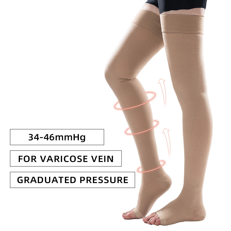 Medical Compression Stockings Varicose Veins Woman Legbeauty3446mmhg