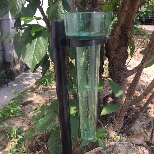 Portable Water Rain Gauge Rainwater Rainfall Guage PS Outdoor Rain Meter Transparent Graduated Rain Measuring Cup Garden Acces 2