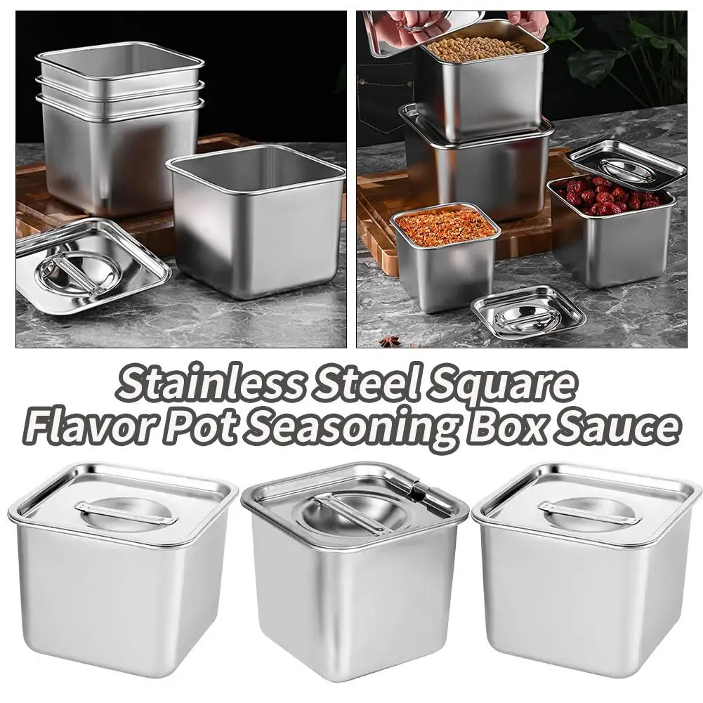 Food Grade Steel Airtight Spice Jar Set - 2025 Kitchen Oil Storage Containers