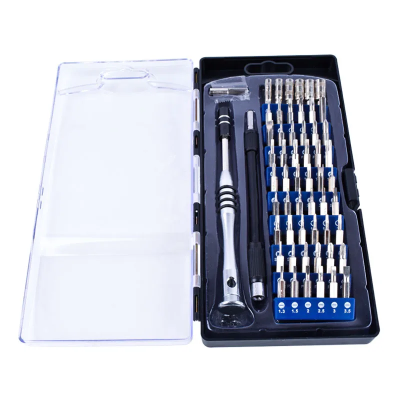 

Multifunctional Kit Hand Tools 58in1 Screwdriver Set Precision Dismountable Bit Home Use DIY Cell Phone Watch Glasses Repairing
