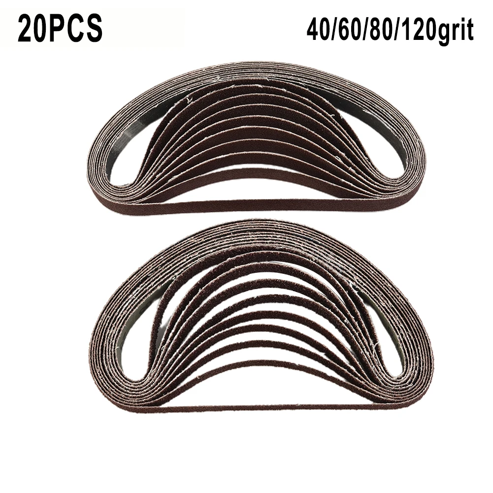 

For 13x457 mmdetail sanders Sander belts Hook&loop Assorted Aluminium oxide 20pcs/Set Practical Durable Portable