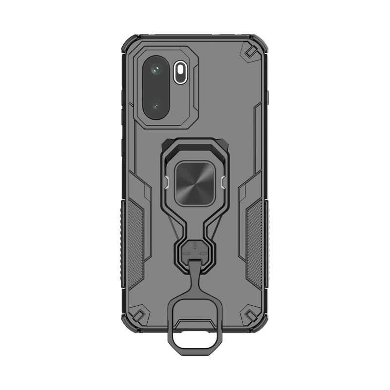 Enhanced Shockproof Armor Case with Magnetic Finger Ring and Phone Stand, Compatible with OnePlus 15R
