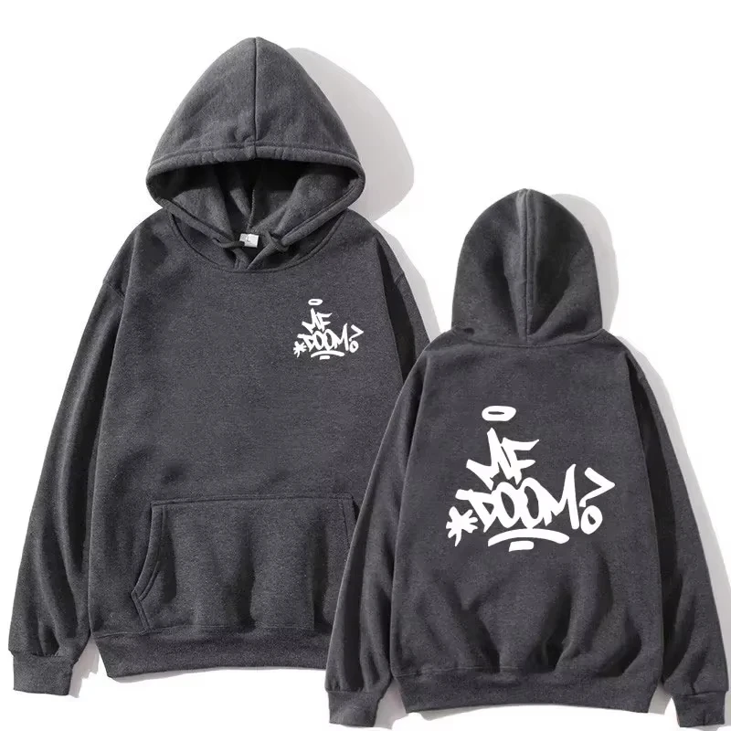 Spring and Autumn New Rapper MF Doom Madvilla Men's Hooded Hoodie Harajuku Women's Hip Hop Casual