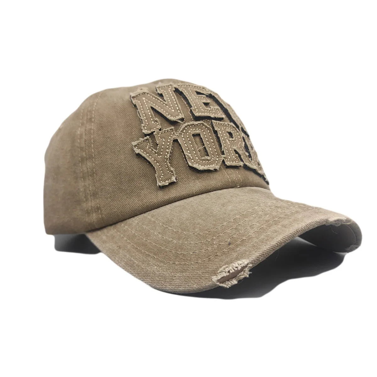 New York Sommer Erwachsene Frauen Mode Baseball Caps Outdoor Snapback Caps Casual Baumwolle Gewaschen Denim Hut Einstellbare Stickerei Kappe – Detail 3