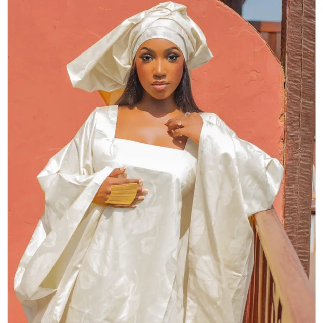 Bazin Femme Mariage White High Quality African Bazin Riche