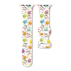 Festive St. Patrick's Day and Easter Silicone Watch Strap for 42mm 44mm 45mm 49mm (6)
