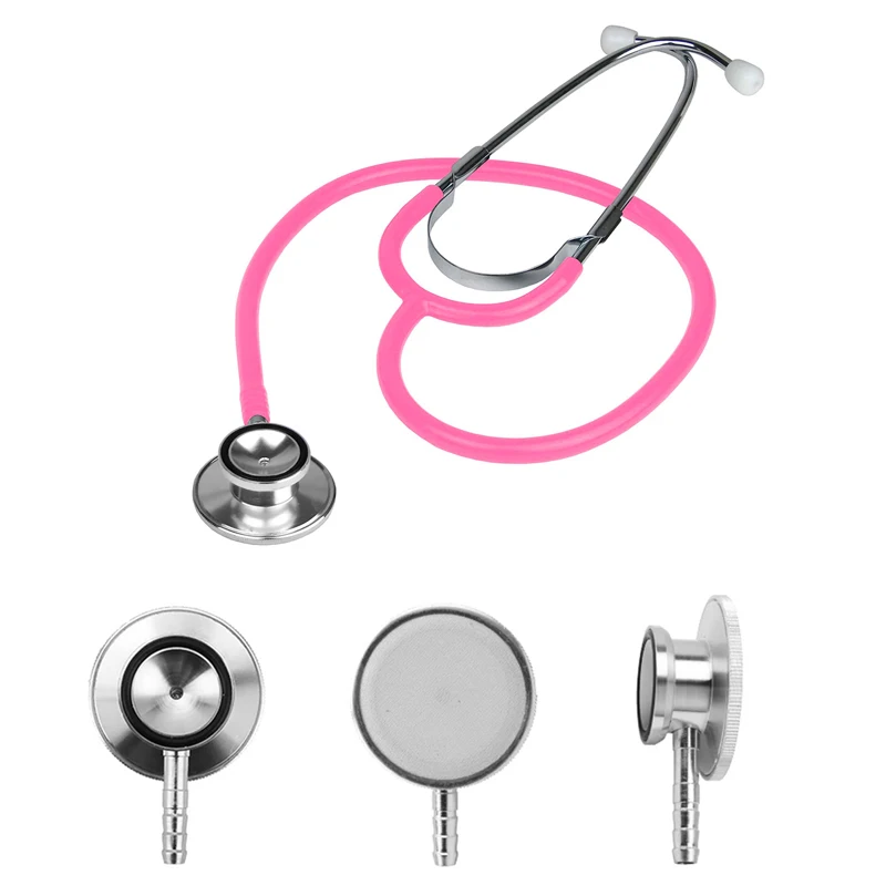Medical Stethoscope Portable Dual Head Stethoscope Doctor Cute Estetoscopio Professional Cardiology Medical Equipment Device for Student Vet Nurse dual head stethoscope