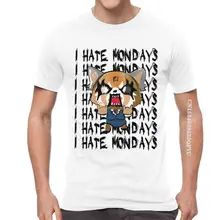 

Men's Aggretsuko Aggressive Retsuko T Shirts Streetwear I Hate Mondays Tshirt Cool T Shirt Cotton Oversized Tee Y2k Anime