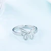 Amaxer for Women's Exquisite Hollow Butterfly Ring Gold Color Stainless Steel Fashion Ring Jewelry Party Friend Gift 5