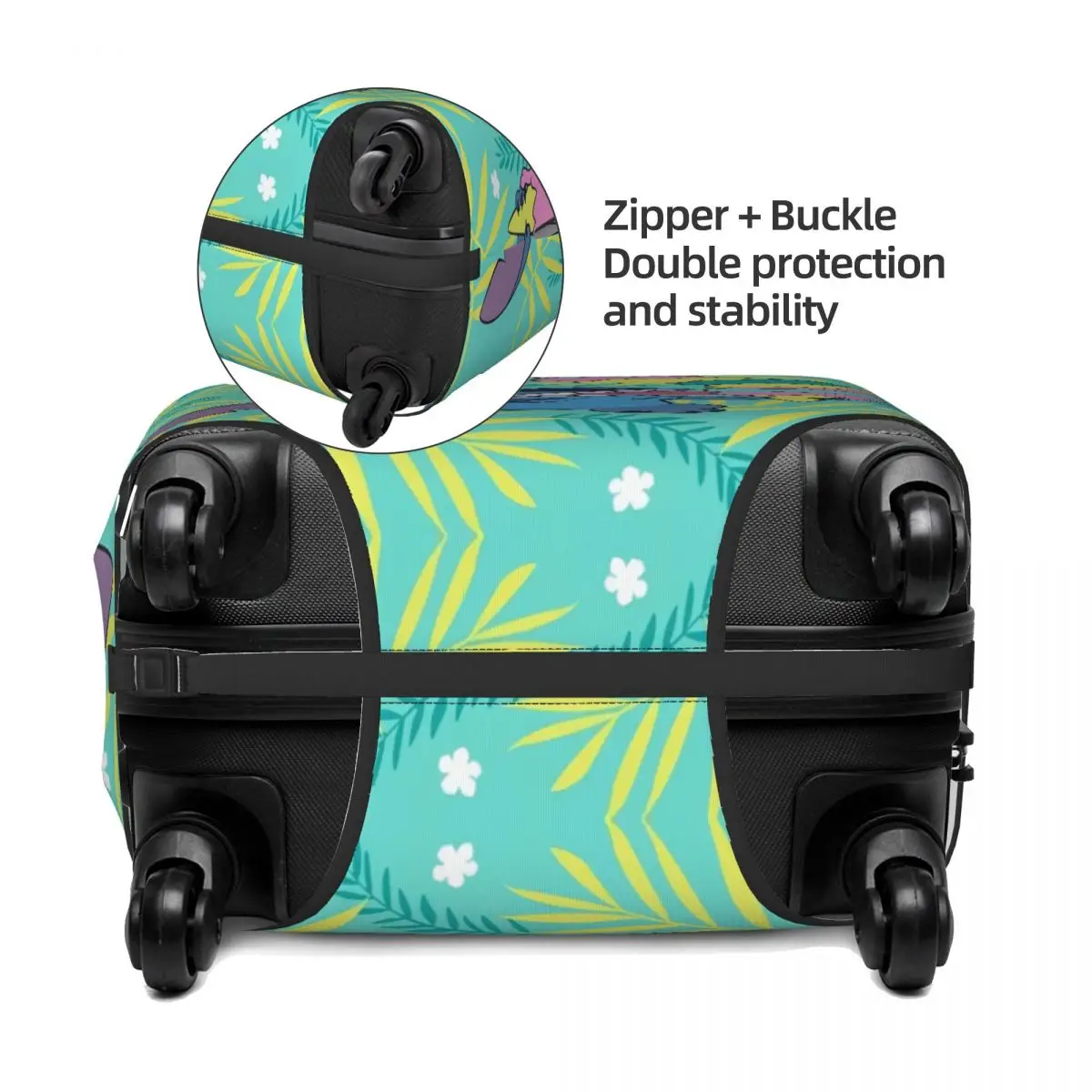 Custom Stitch Luggage Cover Protector Fashion Travel Suitcase Protective Cover for 18-32 Inch 3