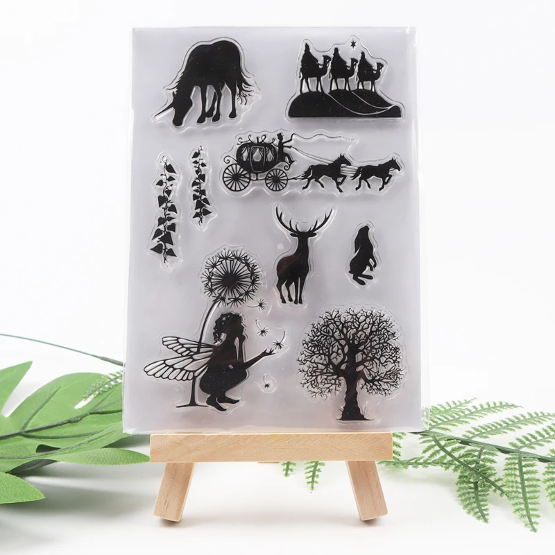 

Fairy Animals Clear Stamps Seal for DIY Scrapbooking Card Transparent Stamps Making Photo Album Crafts Decoration New Stamps