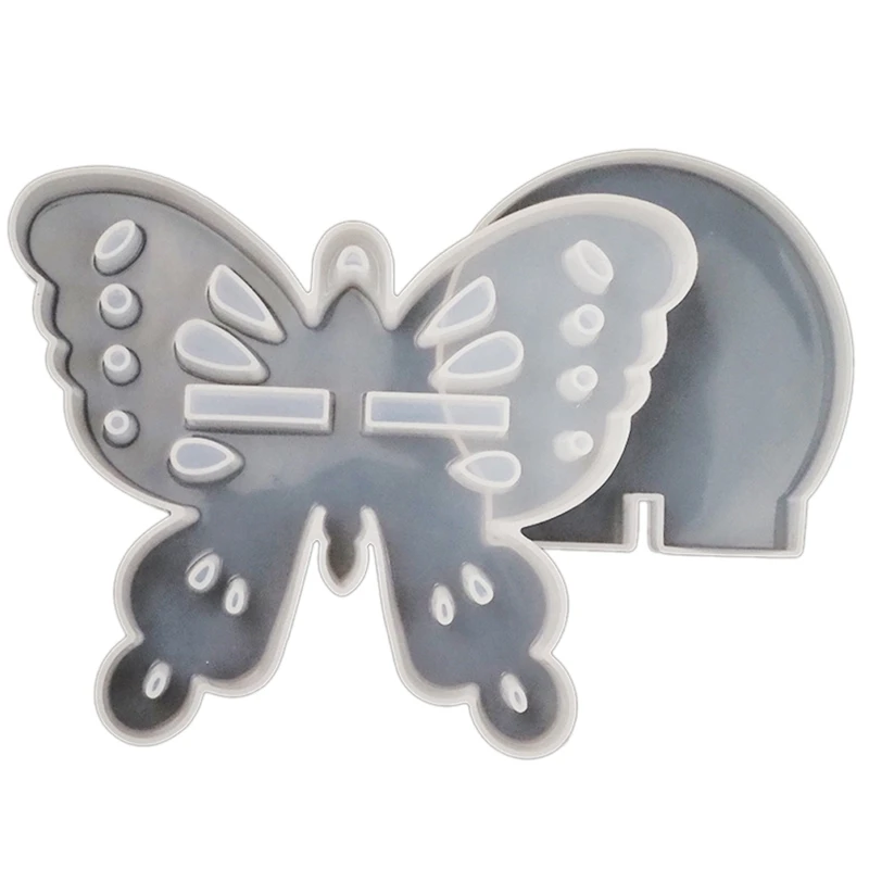 

2Pcs DIY Epoxy Resin Mold Big Butterfly Storage Rack Stand Pendant Pendant Swing Table Silicone Mold