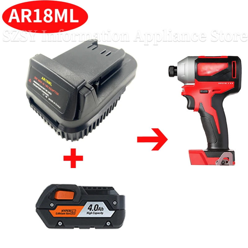 Adattatore Per Batteria AEG / Rigid 18v Per Utensili Milwaukee 18v - Italia - Foto 4