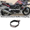 Motorcycle Exhaust Pipe Double Hole Silencer Motorcycle Exhaust Pipe Protector Fixed Ring Exhaust Clamp Pipe Fixing Bracket