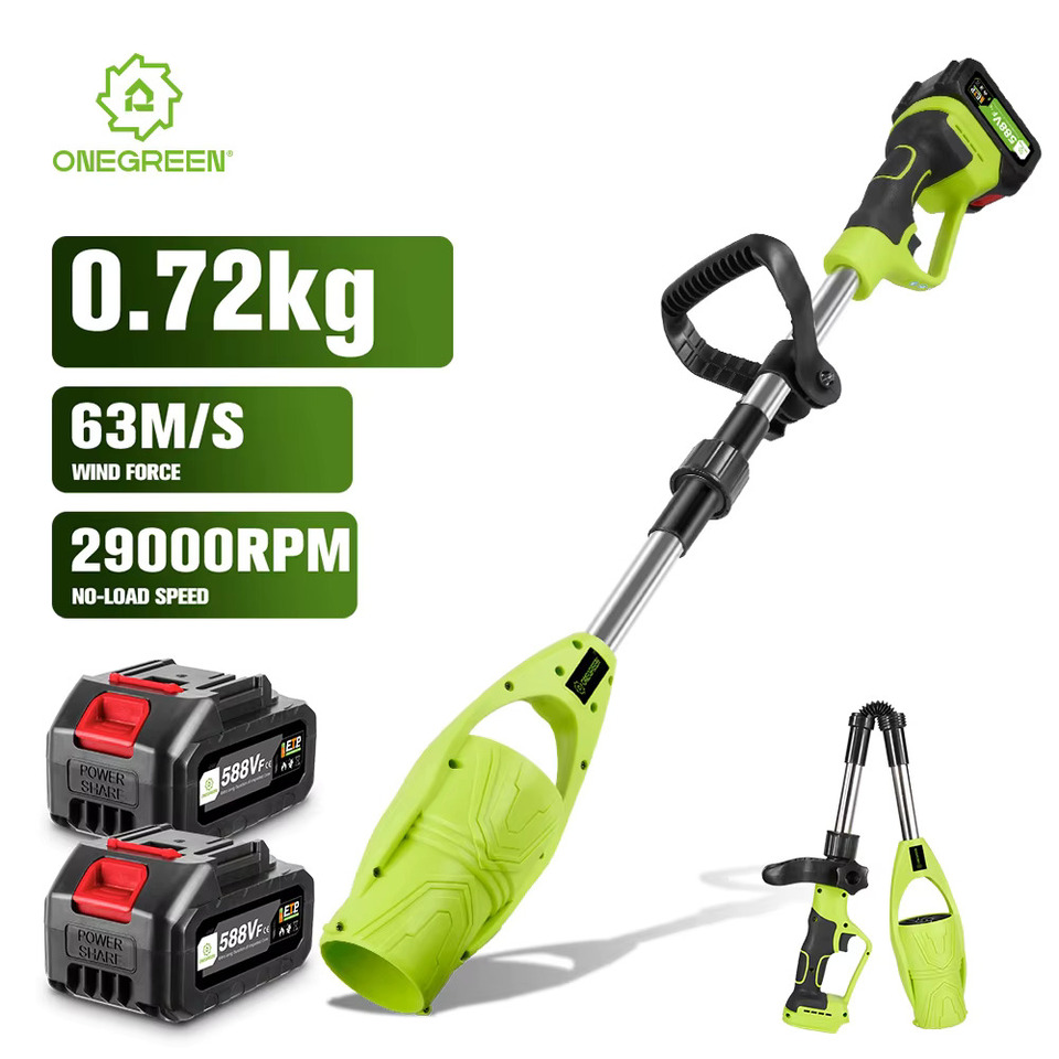 ONEGRREN 29000 RPM Electric Air Blower Cordless Leaf Blower Household Blowing Dust Blowing Power Tools For Makita18V Battery