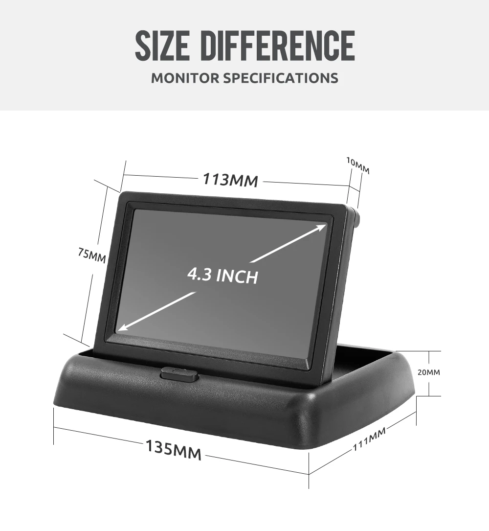 Vehicle rear camera monitor view
