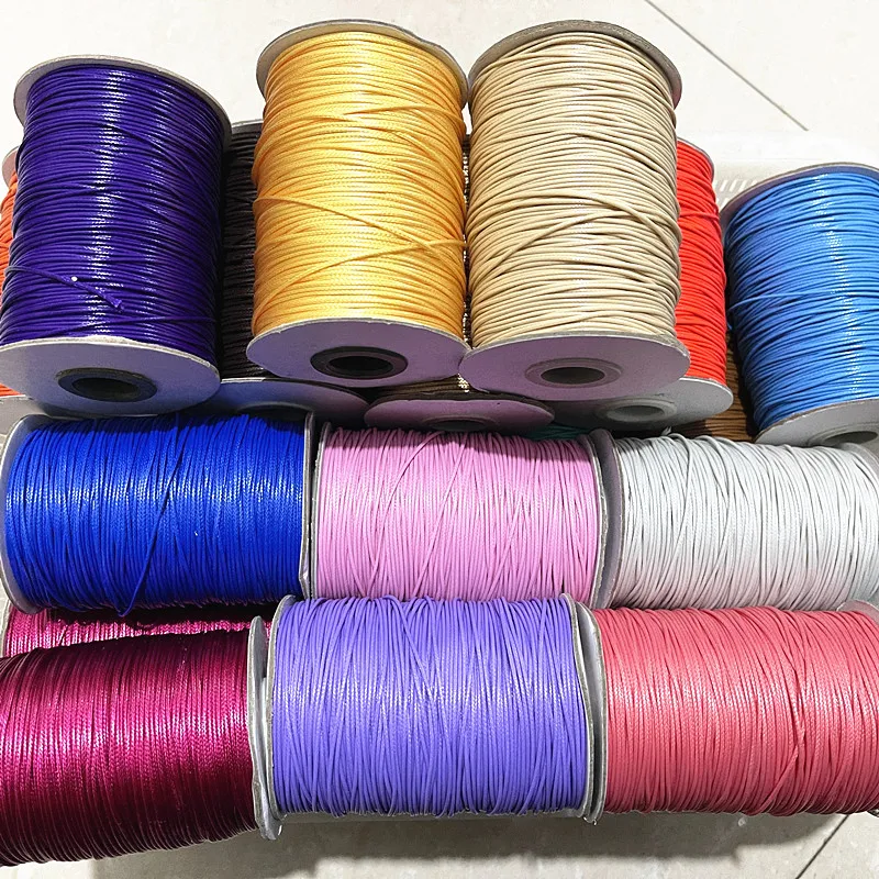 2.0mm 5meters Waxed Cord String Strap Necklace Rope Beads For Jewelry Making DIY Handmade Bracelet
