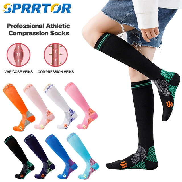 Chaussettes de Compression Adaptées aux Varices pour Homme et