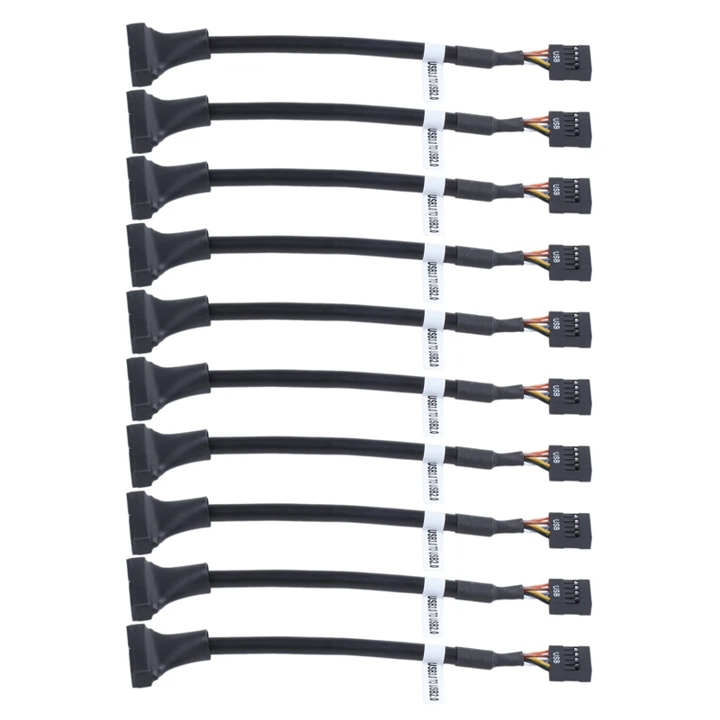 

10X USB 3,0, внешний адаптер для USB 2,0, 9-контактный женский кабель 15 см