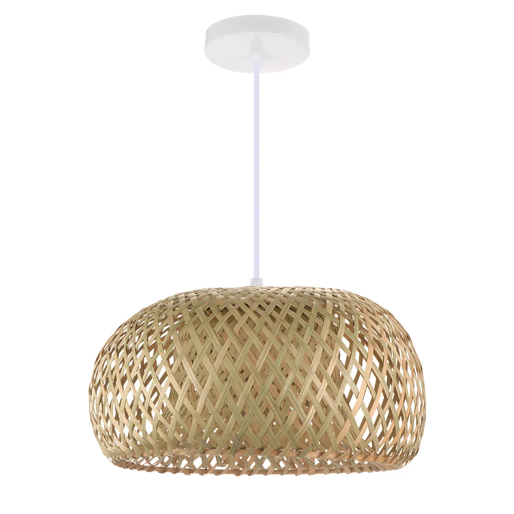 Lustre LED en rotin fait à la main avec chapeau de paille rond, lampe en  bambou, lumière pastorale vintage, lustre de restaurant, 73 bars -  AliExpress