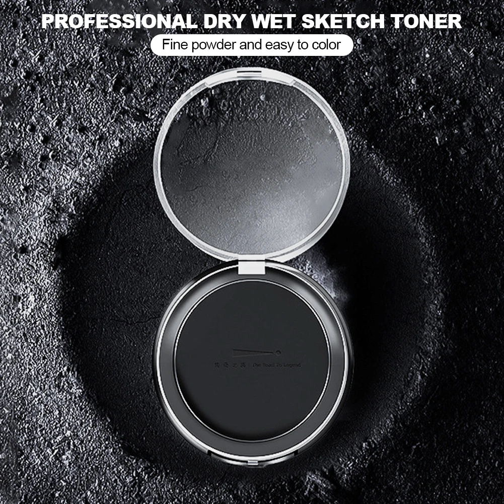 Graphite Charcoal Powder Ultra Soft Dry and Wet Sketch Toner Professional Water Soluble Sketch Toner Outdoor Painting Supplies