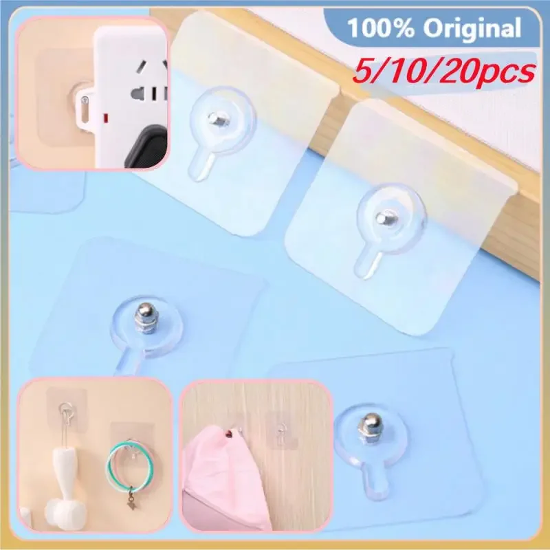 

Adhesive Nails Wall Hooks Strong Poster Screw Stickers Hook Photo Frame Strong Wall Hook Hangers Hanging Picture Traceless Nail