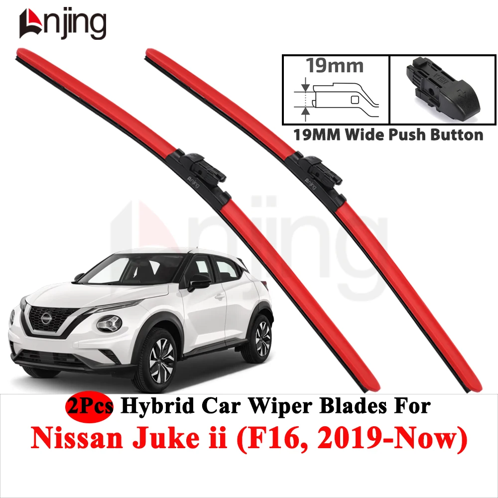 LNJING Bunte Scheibenwischerblätter für Nissan Juke F16 2019-Heute