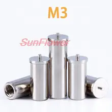 

50PCS M3 Brass PCB Board Solder Joint Copper Column Spot Weld Nut Welding Stud 50pcs Free Shipping