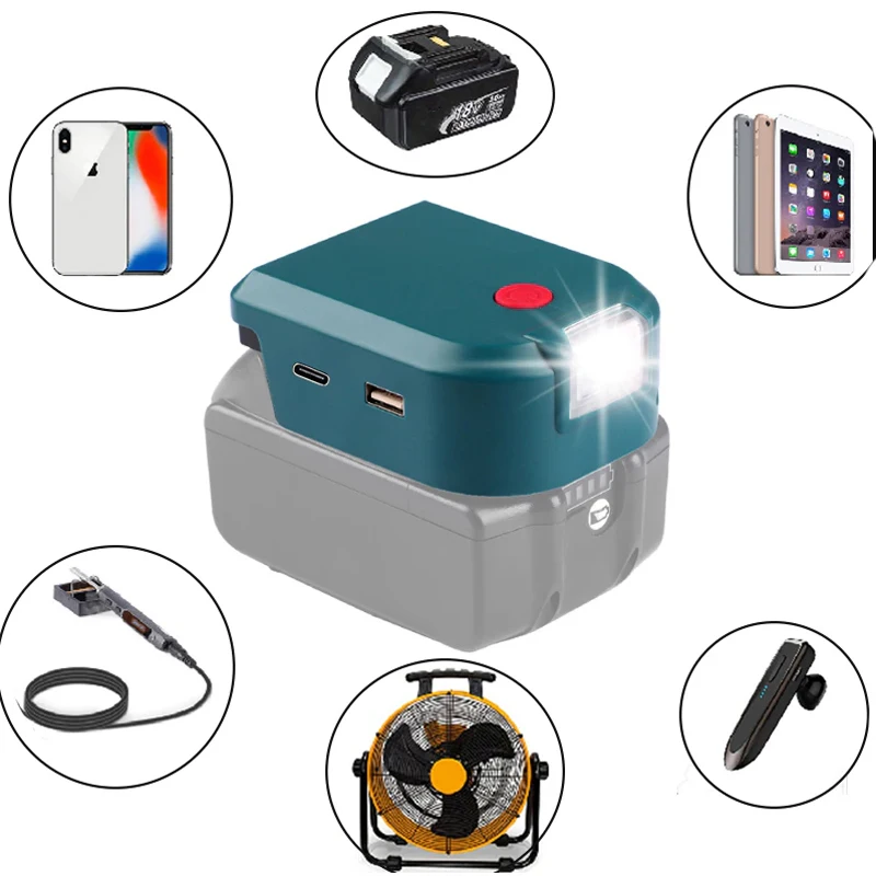 lanterna ao ar livre para makita baterias