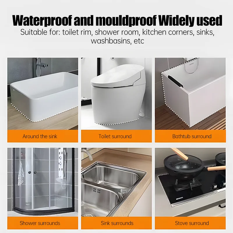 60ml Plastic Steel Mud Super Strong Waterproof Glue Household Mildew Proof Caulk Sealant Quick Drying Toilet Seat Caulk Glue