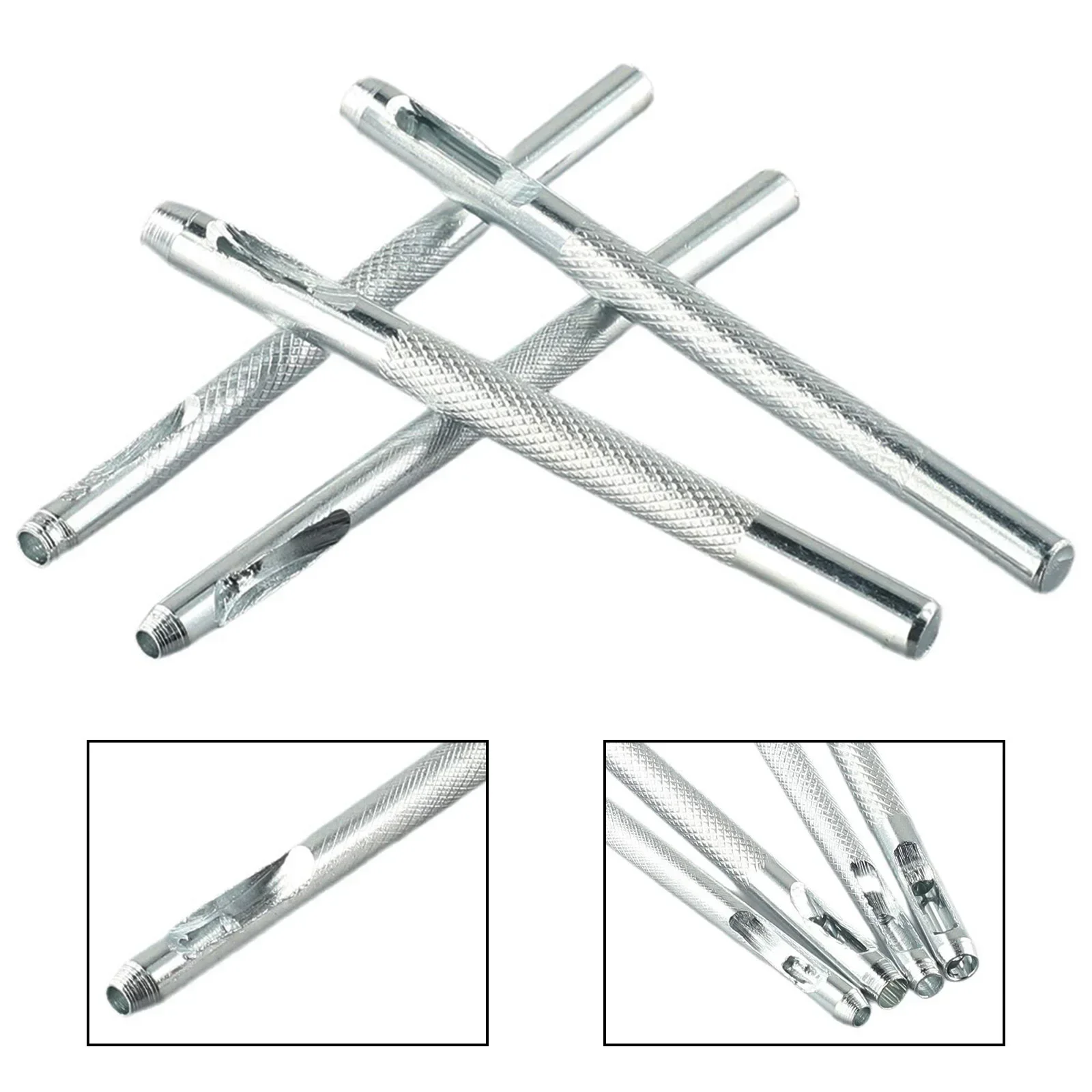 Leather Round Shape Hole Punch Punchers Kit Belt Watch Band Hollow DIY Drill Equipment 4 Pcs