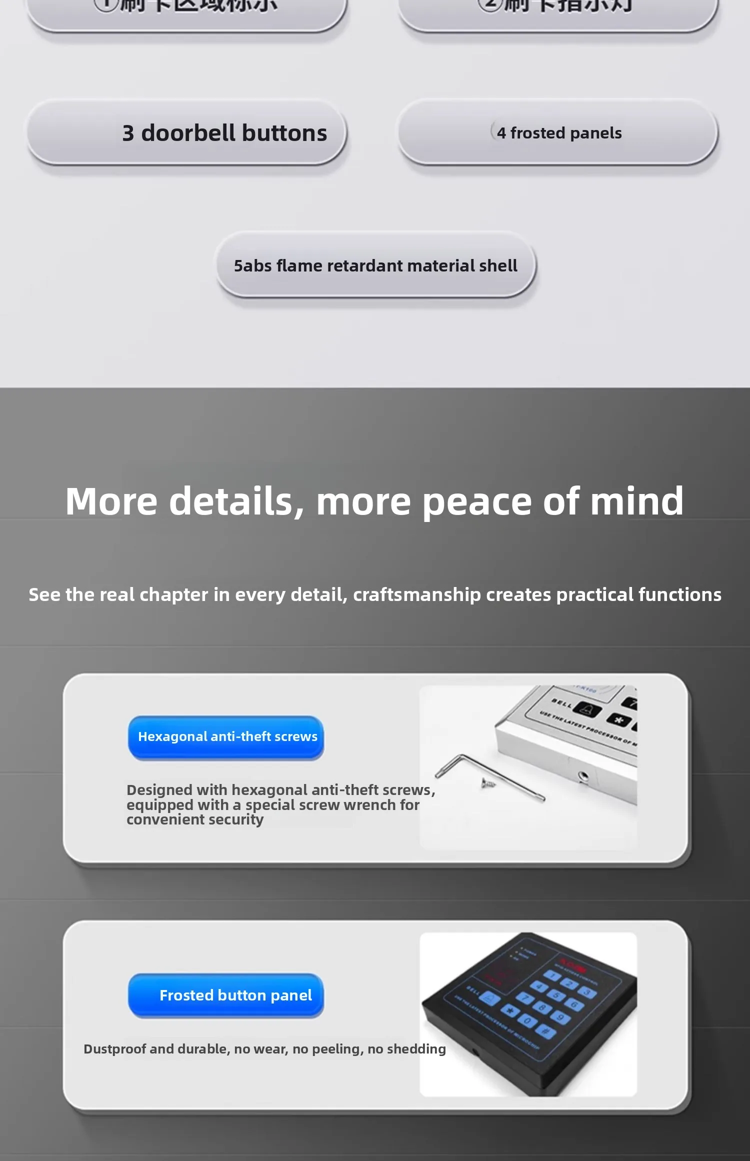access control integrated machine card swiping password system host glass door m