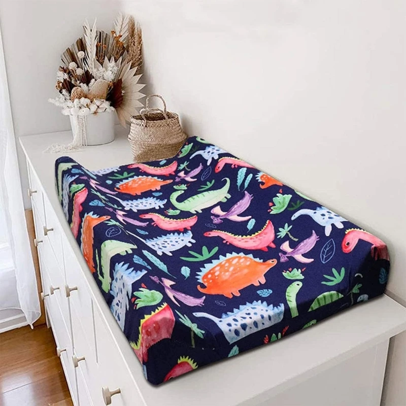 Baby Changing Pad Cover Changing Pad Cover Unisex Diaper Change Table Sheet for Baby Boys and Girls Fit 34''x16" Contoured Pad Cradle Sheets