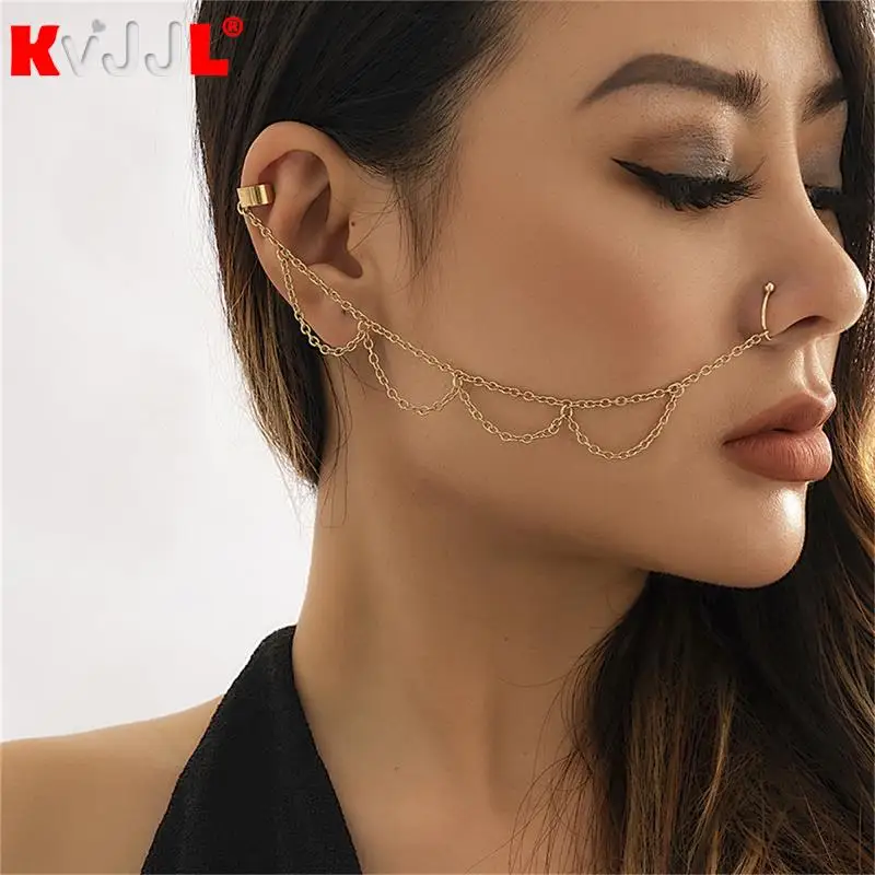 Baan Bij Nauwgezet India Jewelry Nose Ring Chain | Indian Nose Rings Chain | Indian Nose  Piercing Fashion - Piercing Jewelry - Aliexpress
