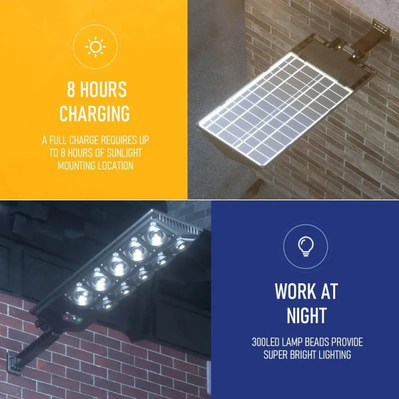 Newest 4/6/8/10/12Head Powerful Outdoor Solar Lights 504 LED Garden Lamp Solar Panel Lamps Waterproof Motion Sensor Street Light 2
