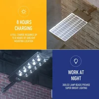 Newest 4/6/8/10/12Head Powerful Outdoor Solar Lights 504 LED Garden Lamp Solar Panel Lamps Waterproof Motion Sensor Street Light 2