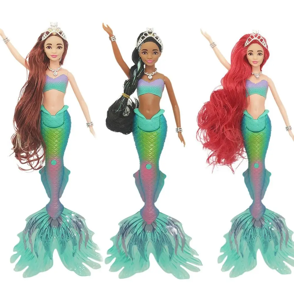 BJD Dolls Kawaii 35CM Princess Doll Mermaid Doll Beauty Fish With Lights and Music Play House Toys Baby Dolls Children Present
