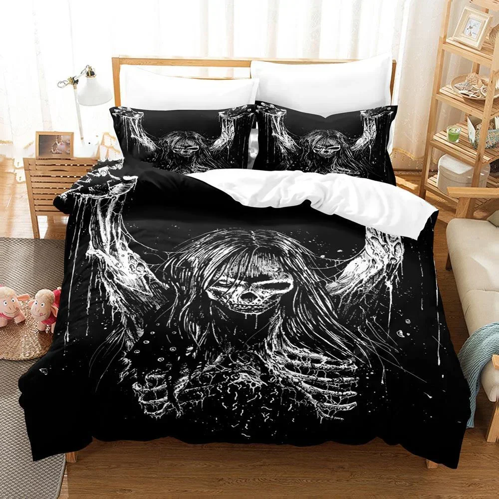 3D Printed Dark Satanic Bedding Set Duvet Cover Bedroom Comforter Covers Single Twin King ​Size Quilt Cover Home Textile 2/3PCS 5