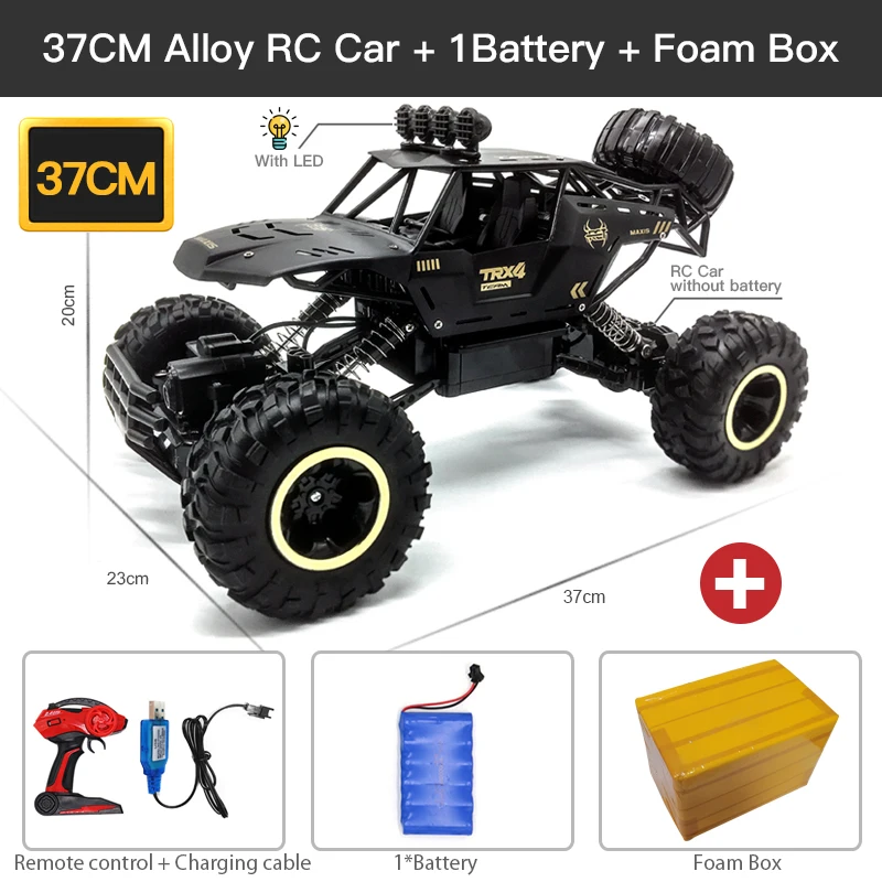4WD 2.4GHz Remote Contro Car Wireless Remote Control Off-road Vehicle Control Model Off-road Vehicle Control Truck Children Toys lightning mcqueen remote control car RC Cars