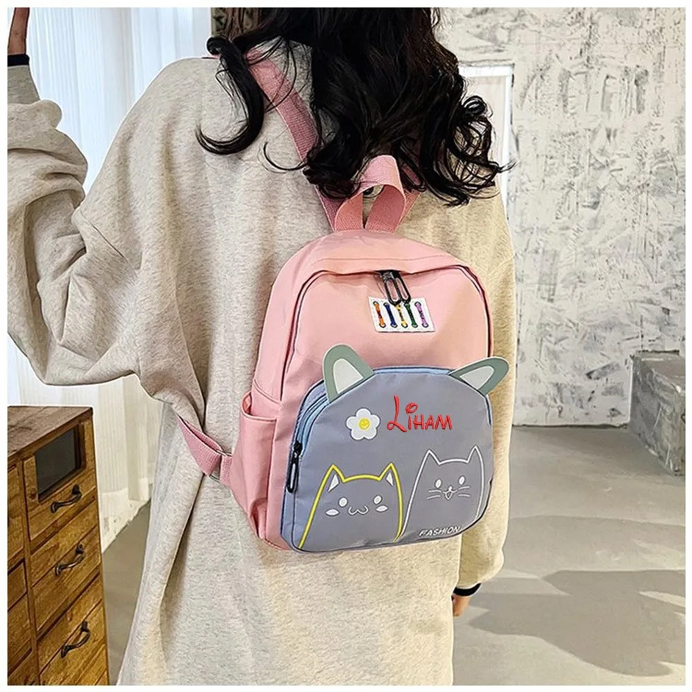 2023 New Children's Backpack Custom Name Preschool Kindergarten Kids Schoolbag Personalized Girls' Leisure Outdoor Backpacks 2